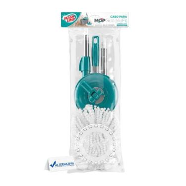 Imagem de Cabo esfregao mop giratorio fit flash limp e refil completo - FLASHLIM