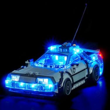 Imagem de BrickBling LED Light Compatible with Lego Speed Champions Time Machine from Back to The Future 77256 - Not Come with Car (77256)