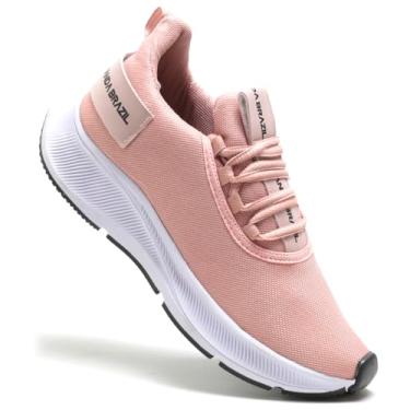 Imagem de Tênis Feminino Treino Caminhada Ultraleve (Coral, BR, Adulto, Numérico, 34)