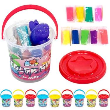 Imagem de 15 Baldinhos Massinha Festa Lembrancinha p/ Sacola Surpresa - Goal Kid