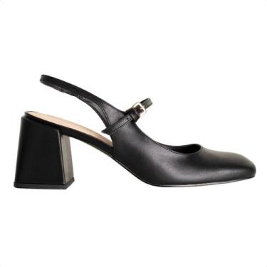 Imagem de Sapato Slingback Boneca Preto Dm, Roma preto, 38