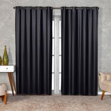 Imagem de Cortina Blackout PVC Cinza 2,80m x 2,30m 100% Policloreto de Vinila - 