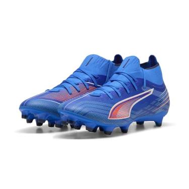 Imagem de PUMA Tênis de futebol feminino, Ultra Azul PUMA Branco Vermelho Brilhante, 36