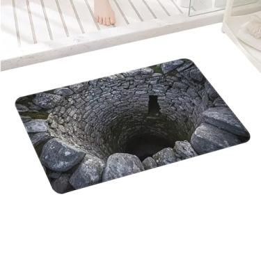 Imagem de Tapetes de ilusão 3D | Tapete antiderrapante à prova d'água com ilusão 3D - Design de furo sem fundo para ambientes externos, para sala de estar, quarto, corredor, banheiro, cozinha, dormitório