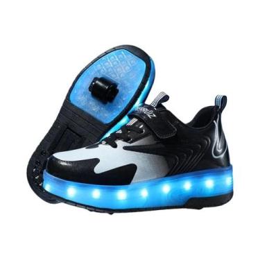 Imagem de Tênis Infantil Com Luzes LED Recarregáveis Por USB Para Meninos E Meni