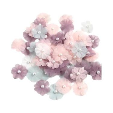 Imagem de Rosas Artificiais Sortidas 10 30 50 Peças Flores Falsas Para Vestidos 