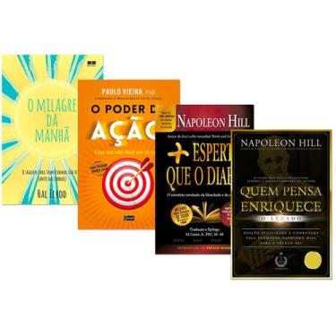 Imagem de KIT Milagre da Manhã + Poder da Ação + Mais Esperto que o Diabo + Quem