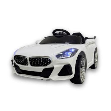 Imagem de Carrinho Elétrico Infantil 6V SpeedMax Luxo Conversível Branco