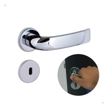 Imagem de Fechadura Interna Roseta Galaxy 4182 Cromada Aliança - ALIANCA