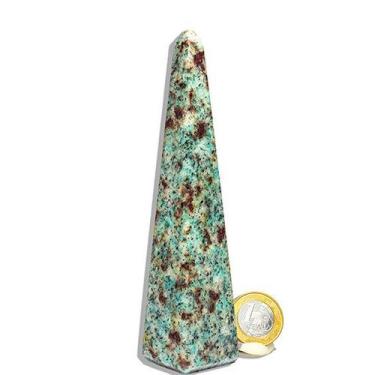 Imagem de Obelisco Amazonita Paraiba Natural 12 a 14 cm 200 a 300g - B - Cristai