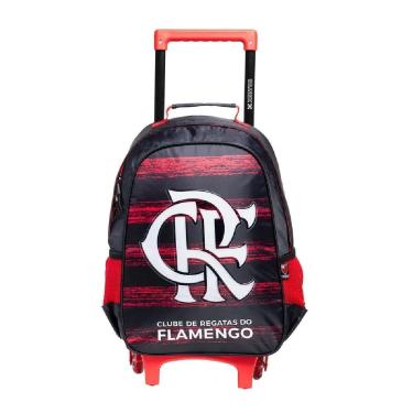 Imagem de Mochila Escolar Com Rodas Flamengo Escolar Esportiva Xeryus Oficial-Masculino