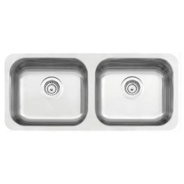 Imagem de Cuba Tramontina Isis Plus Prime em Aço Inox Acetinado 84 x 34 cm com Válvula 94031102