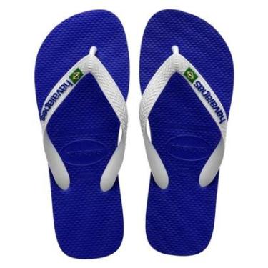 Imagem de Chinelo Havaianas Brasil logo Azul Estilo Original-Unissex