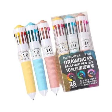 Imagem de Conjunto De Canetas Esferográficas Multicoloridas 28/30 Cores 0.8mm Po