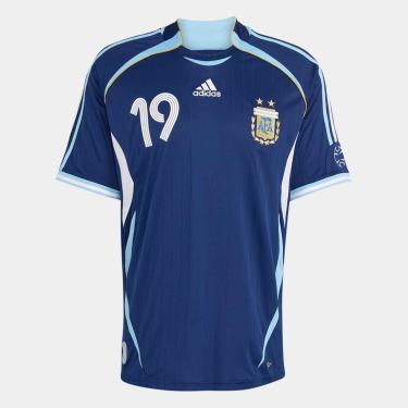 Imagem de Camisa Seleção Argentina Away 2006 Messi Nº19 Adidas Masculina-Masculino