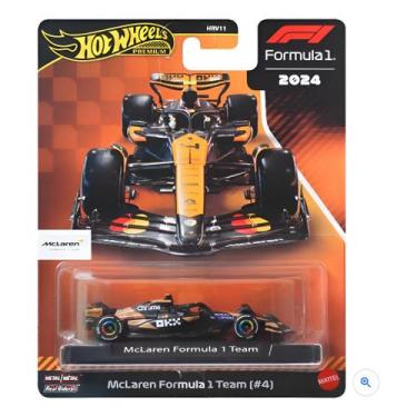 Imagem de Hot Wheels Premium F1 2024 McLaren 4 Lando Norris Hot Wheels