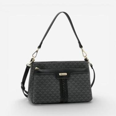 Imagem de Bolsa Feminina Chenson Versátil New Elemento Gráfico Preta-Feminino