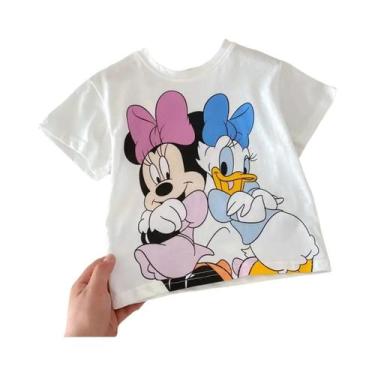 Imagem de Camiseta Infantil Com Desenho Animado Da Disney, Verão 2024, Moda Solt