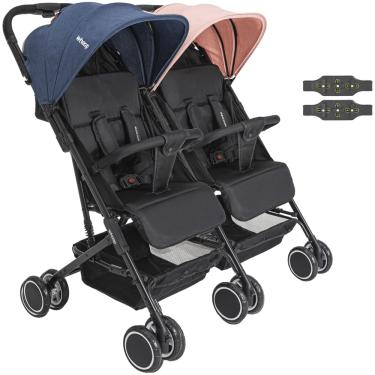 Imagem de Carrinho Kiddo para Gemeos Duplo Mascote Casal