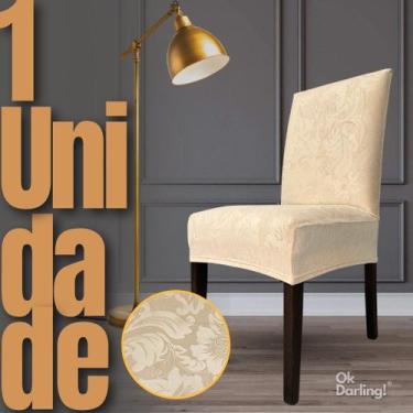 Imagem de Capa de Cadeira Linha Premium Mexicana - Creme - OK Darling