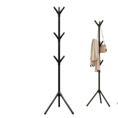 Imagem de Mancebo Cabideiro Arara Blusa Casaco Roupa 9 Ganchos Chapeu Bolsa Toal