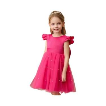 Imagem de Vestido De Aniversário Azul De Tule Para Menina Pequena, Vestido De Ca