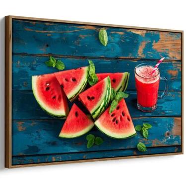 Imagem de Quadro decorativo Melancia - Mioquadros, 120x80 cm, Tabaco