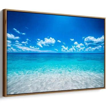 Imagem de Quadro decorativo Mar Ensolarado - Mioquadros, 120x80 cm, Tabaco