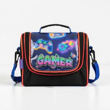 Imagem de Lancheira Infantil Térmica Bolsa Escolar Transversal Grande Menino Mas