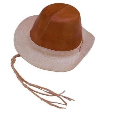 Imagem de Chapéu COWBOY ADULTO NATURAL UNISSEX  Vaqueiro Festa Junina Vaquejada 
