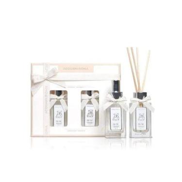 Imagem de Kit Óleo Difusor + Perfume para Ambientes Acqua Aroma 90ml Bebê
