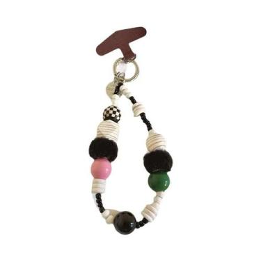 Imagem de Pulseira De Miçangas Feminina Fofa DIY Com Pingente Exclusivo, Cordão 