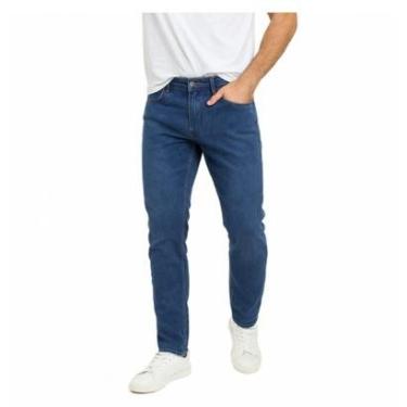 Imagem de Calça Jeans Masculina Lado Avesso Skinny Azul Médio LH20320-Masculino