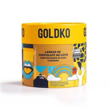 Imagem de Laskas de chocolate ao leite com castanha de caju e banana zero adição
