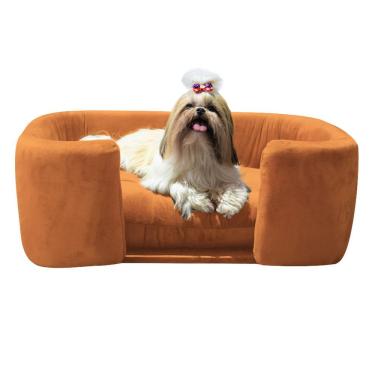 Imagem de Poltrona Cama Pet Hannah Luxo Terracota SSX Multicoisas