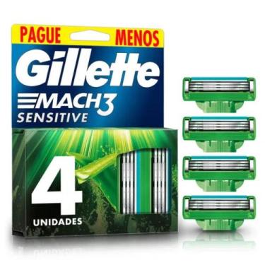 Imagem de Carga Gillette Mach3 Sensitive Leve 4 Pague 3