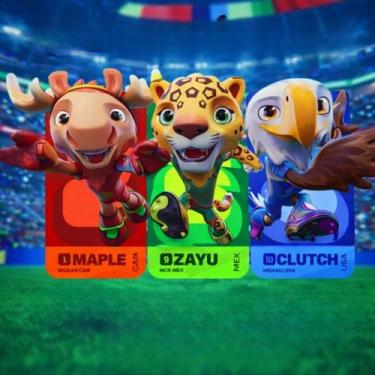 Imagem de Estatueta Mascote Futebol Copa Mini Boneco Coleção Brinquedo Infantil 