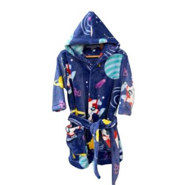 Imagem de Roupão Fleece Pelucia Quentinho Infantil Juvenil Peluciado - Fofotinho