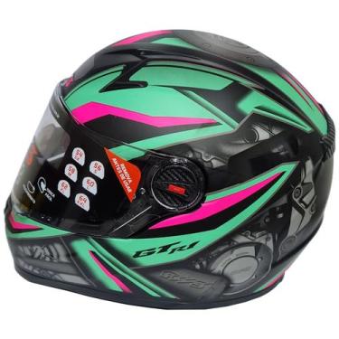 Imagem de Capacete Moto Fechado Fw3 Gtn R1 Tiffany E Rosa Tam 56