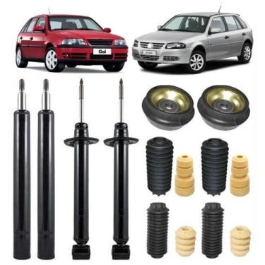 Imagem de Kit 4 Amortecedores Dianteiro e Traseiro Cofap + Kits Completo Gol G3 