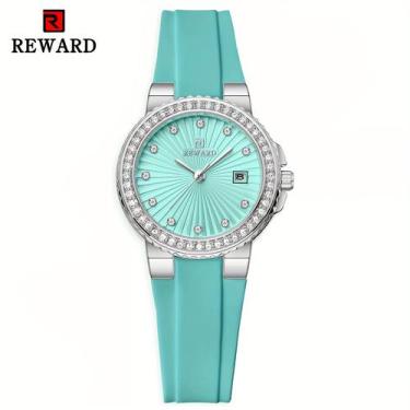Imagem de Relógio Feminino REWARD 2025 Novo, e de Silicone, Calendário de Luxo -