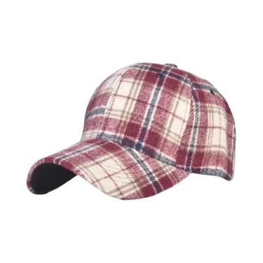 Imagem de Boné De Beisebol Xadrez Masculino E Feminino Para Primavera, Verão E I