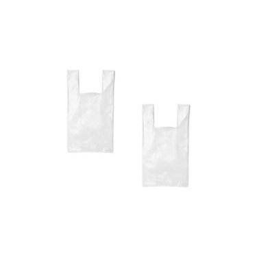 Imagem de 500 Sacolas Plasticas 40x50 Branca Reciclada Kit Oferta - Higipack