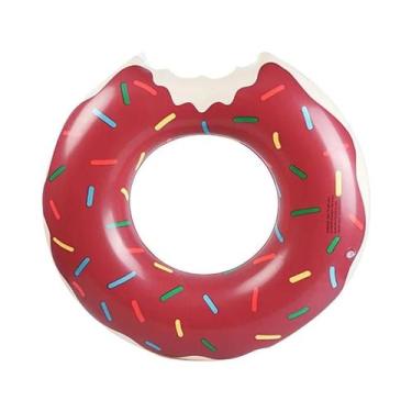 Imagem de Boia Inflável Gigante Em Formato De Rosquinha Para Piscina, Brinquedo 