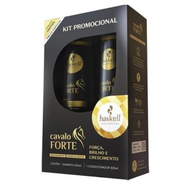 Imagem de Kit Cavalo Forte Haskell Shampoo + Condicionador (500ml cada) - Haskel