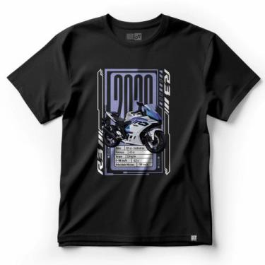 Imagem de Camiseta 100% Algodão Moto R3 Speed GP Racer Premium - The Route, Pret