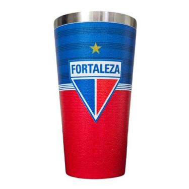 Imagem de Copo Térmico Fortaleza 473ml Gluck Licenciado Cor:Azul/VermelhoTamanho