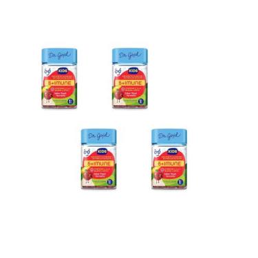 Imagem de Kit 4 Fini 5+Imune Kids Sabor Maça 4x30 Gomas Dr Good, Maça