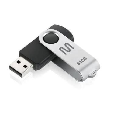 Imagem de Pen Drive Twist 64GB USB Leitura 10MB/s e Gravação 3MB/s Preto Multila