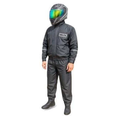 Imagem de Capa de Chuva Motoqueiro Conjunto Delta Top Masculina Impermeável Pret